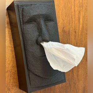 MOAI Easter Island Stone Face Tissue Box
